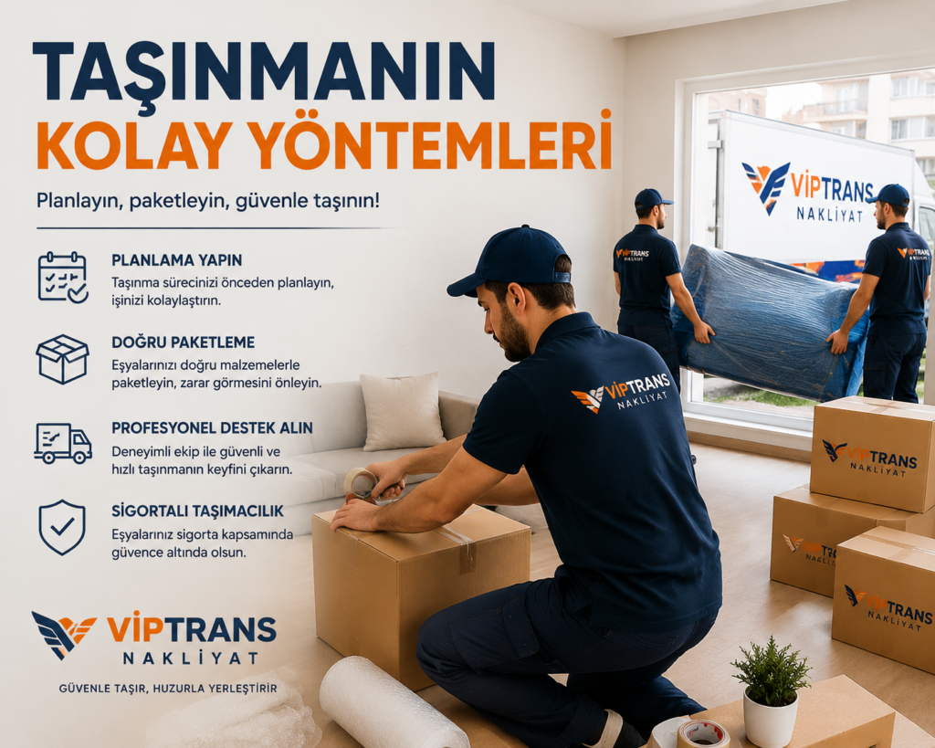 Taşınmanın kolay yolları ve ipuçları