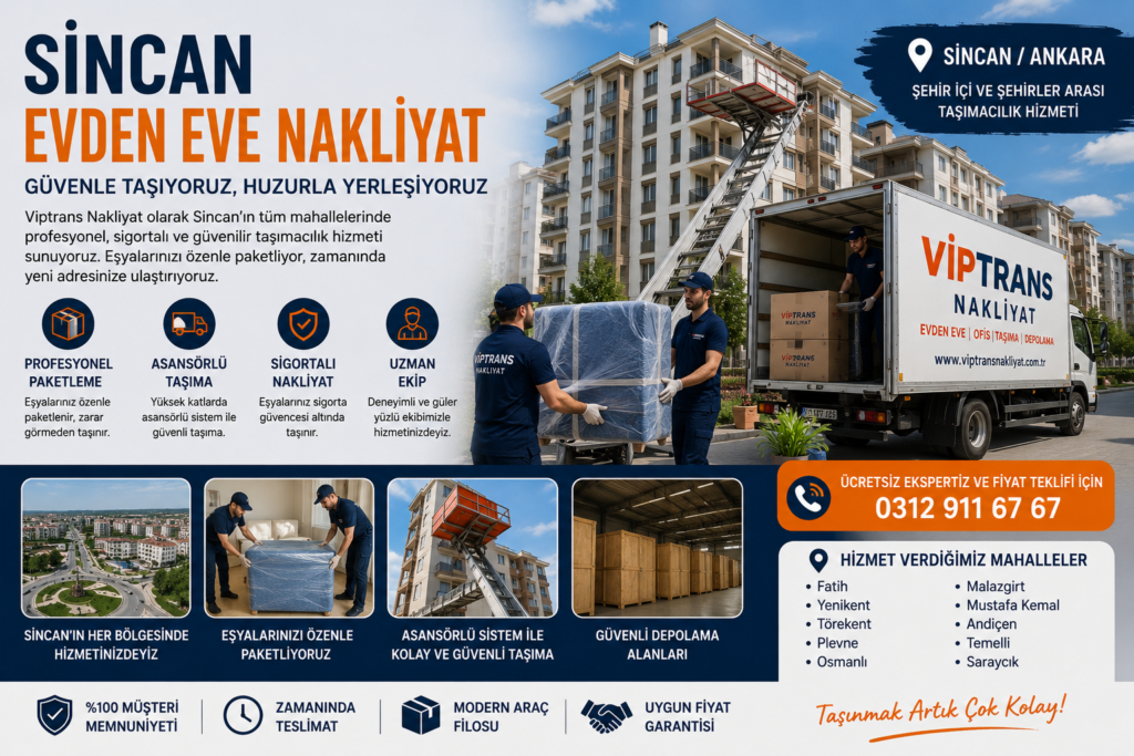 Sincan Evden Eve Nakliyat