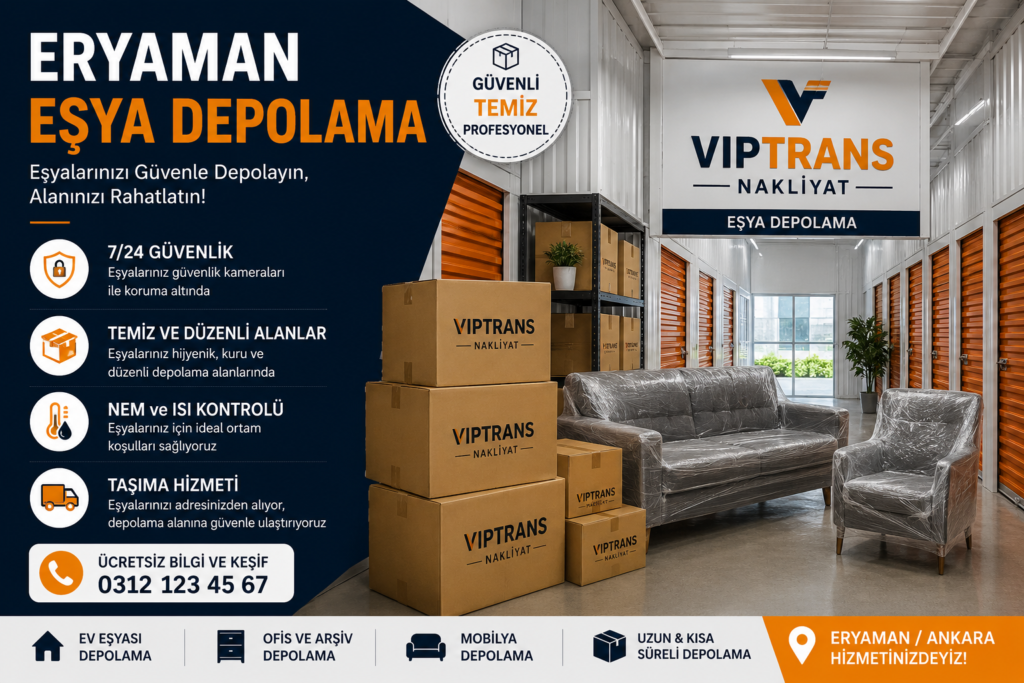 Eryaman güvenli eşya depolama hizmeti