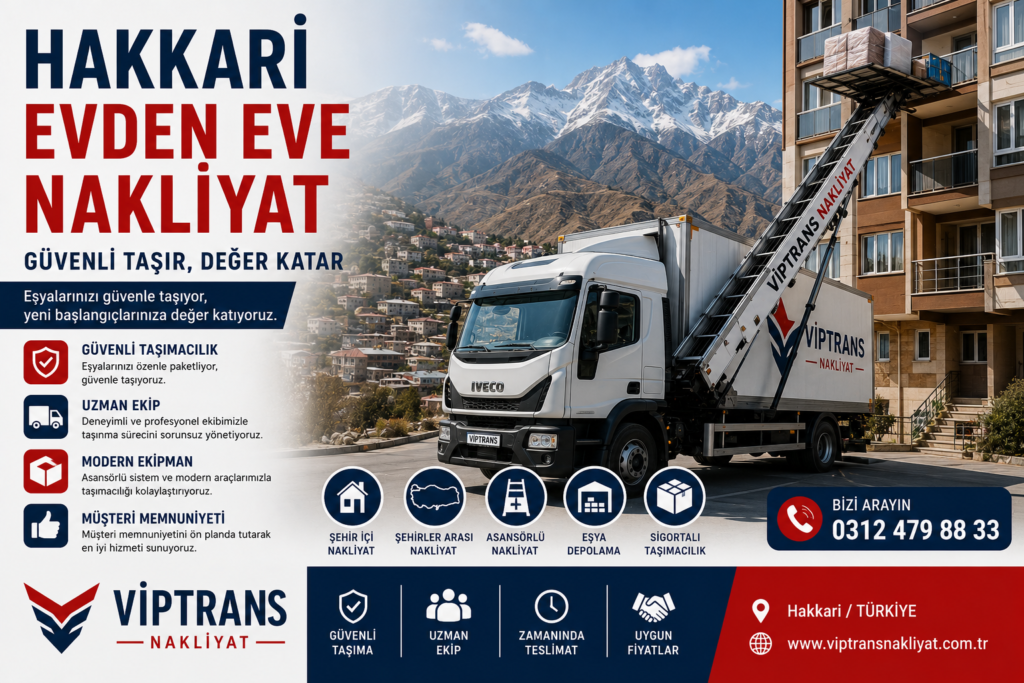 Hakkari Evden Eve Nakliyat